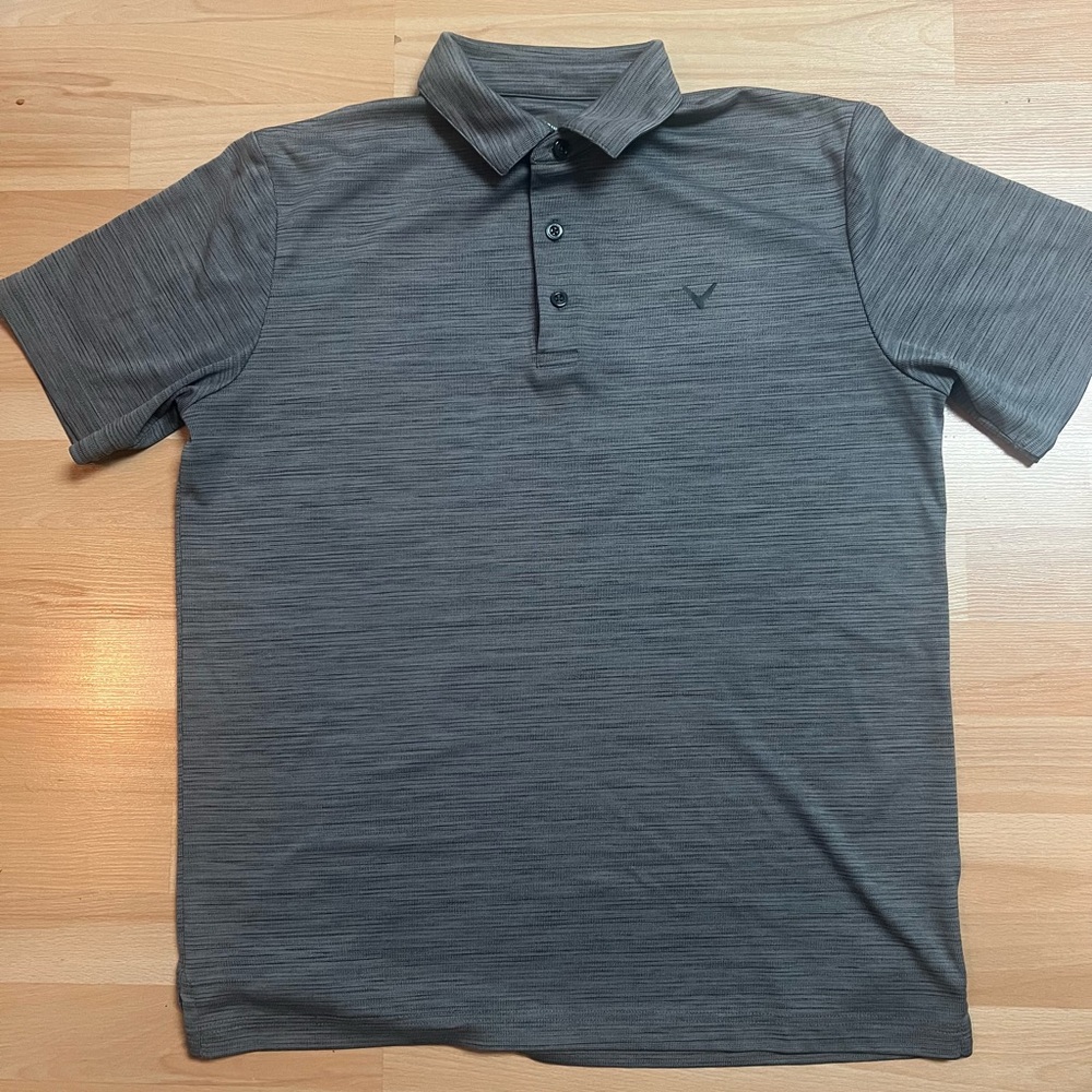Men’s Callaway Gray Performance opti-dri Polo Shirt Athletic Design